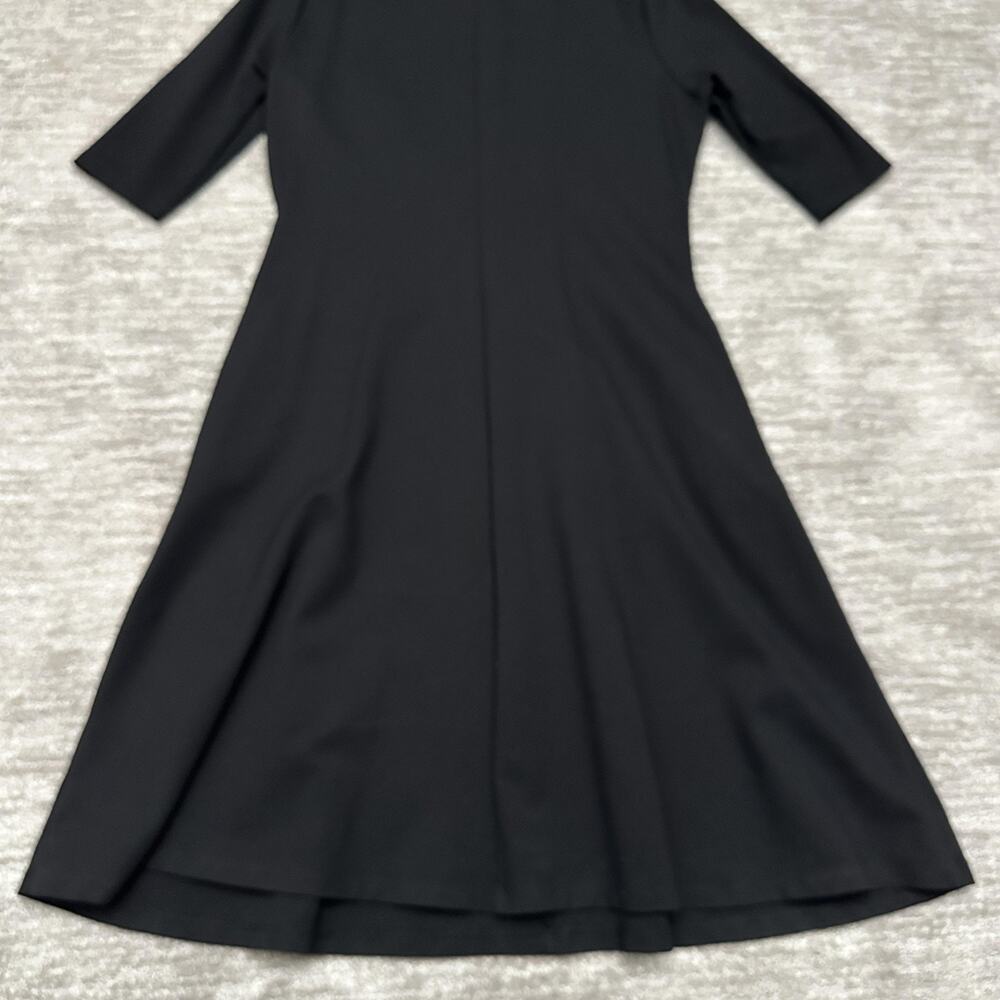 Betabrand Dress Womens XL Black Knit A-Line Half Sleeve Pockets Work Office - Picture 7 of 13